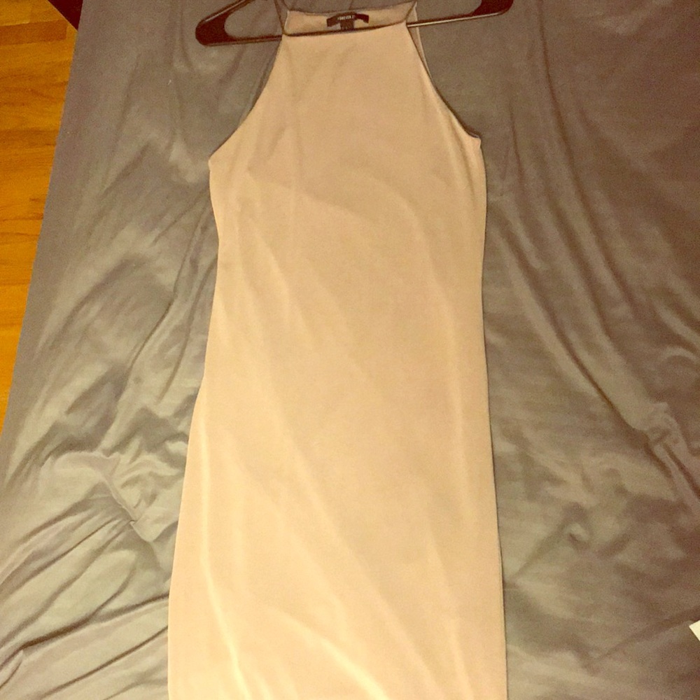 Tan mid rise dress